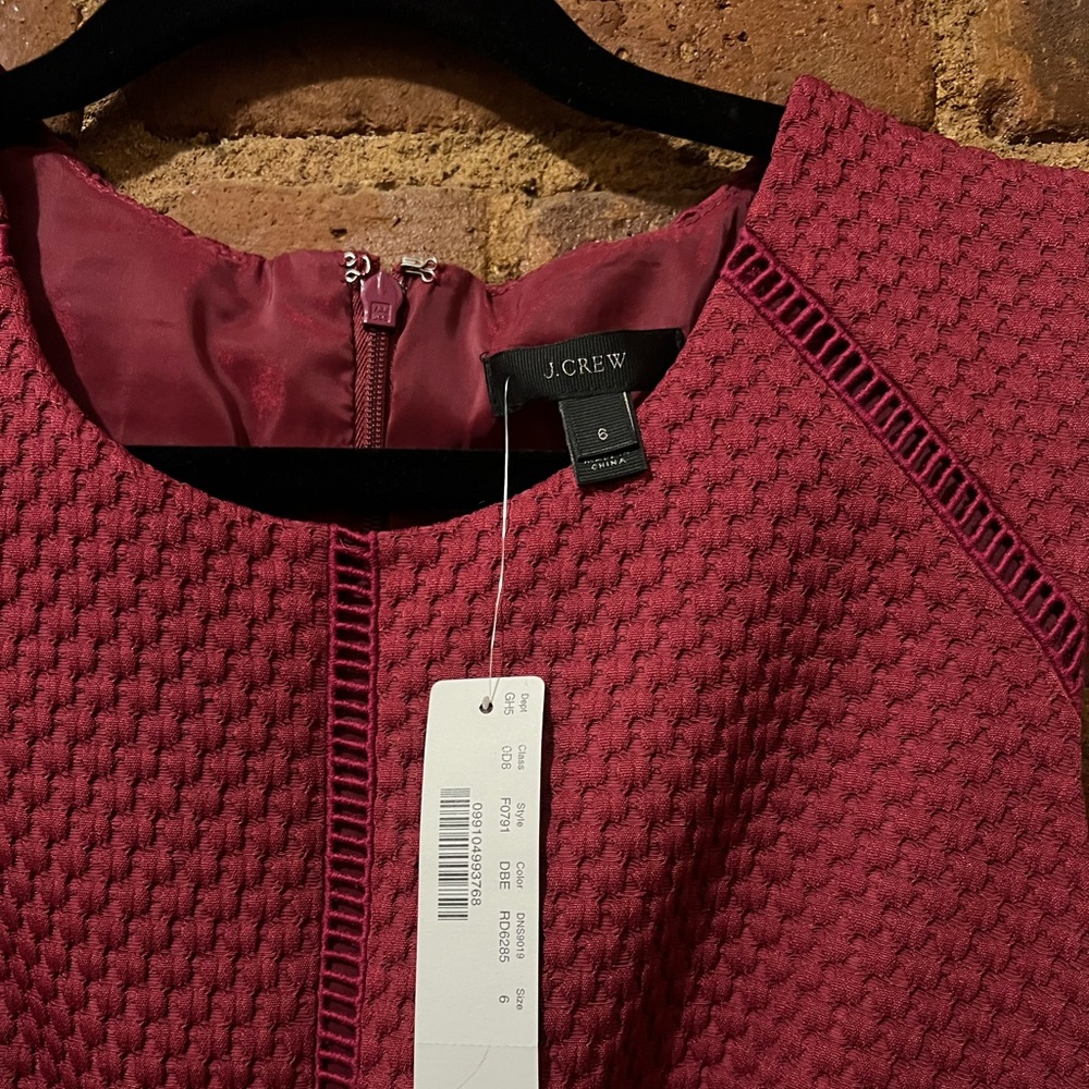 J.Crew Raspberry Shift Dress size 6 - Picture 6 of 11